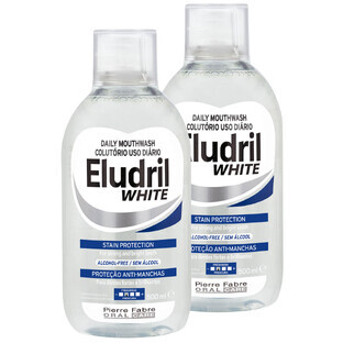 Set Eludril White, bain de bouche, 2 x 500 ml