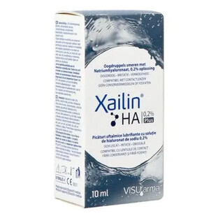 Eye drops Xailin HA 0.2% Plus, 10ml, Visufarma