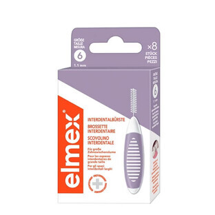 Periuțe de dinți interdentare Elmex 6 1.1 mm, 8 buc.
