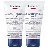 Eucerin UreaRepair Plus Hand Cream 5%, 2 x 75 ml