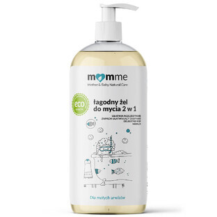 Momme, gel limpiador suave 2 en 1 desde el primer día, 500 ml