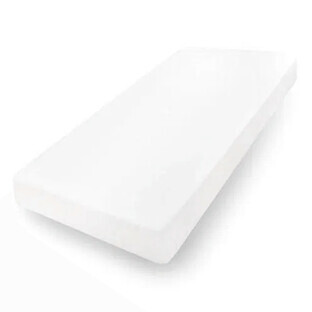 BabyMatex, jersey sheet with elastic, 70 cm x 140 cm, white