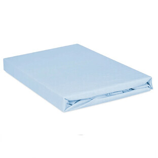 BabyMatex, cearșaf jersey cu elastic, 60 cm x 120 cm, albastru