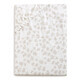 BabyMatex, cearșaf muselină cu bandă elastică 60 cm x 120 cm, Muslin Design, alb cu trandafiri