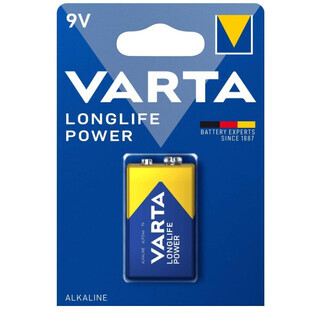 Varta, Pila alcalina Longlife Power 9V, 1 unidad