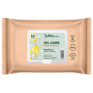 Luba Eco Family, moistened toilet paper, oil care, 50 pieces