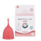 Copa menstrual reutilizable color rosa talla M, 1 unidad, FemiEko