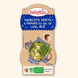 Menú puré ecológico de judías verdes, chirivía y trigo, +12meses, 2X200G, BabyBio