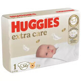 Diapers Extra Care No. 1, 3-5 kg, 50 pieces, Huggies
