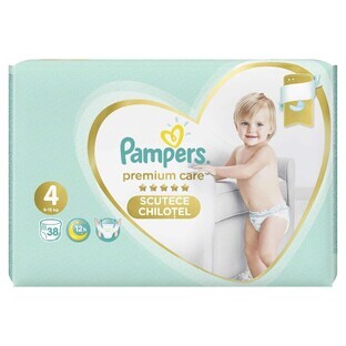 Höschen Premium Care Windel Nr. 4, 9-15 kg, 38 Stück, Pampers