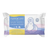 Baby Wipes with Organic Chamomile, Apricot and Sweet Almond Oil, Baby Wipes, 50 pcs, Natracare