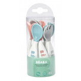 Set of 6 spoons and 4 forks, Blue, Beaba