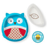Smart Zoo Plate and Bowl Set - Owl, +6 months, SkipHop