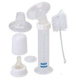 Breast pump set with milk container and cleaning brush, BabyNova