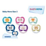 Multicoloured soothers with ring and steribox, Talia 2, 2 pcs, Baby Nova