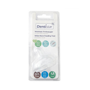 Ampia tettarella in silicone anticolica extra morbida, taglia M, Dentista