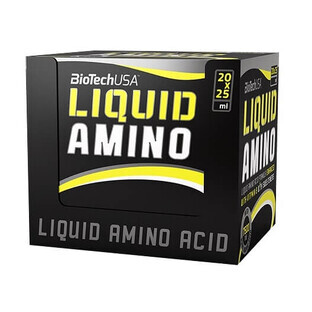 Amino Liquid Nitron cu aroma de lamaie, 20x25 ml, BioTech USA