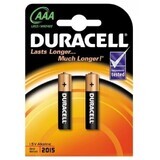 Basic AAA batteries, 2 pcs, Duracell
