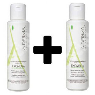 Foaming gel with oat milk Exomega, 500 ml + 500 ml, Lab A-Derma