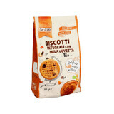Organic wholemeal biscuits with apples and raisins sweetened with apple juice, 300g, Fior di Loto