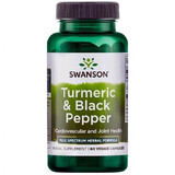 Turmeric &amp; Black Pepper, 60 capsules, Swanson Health USA