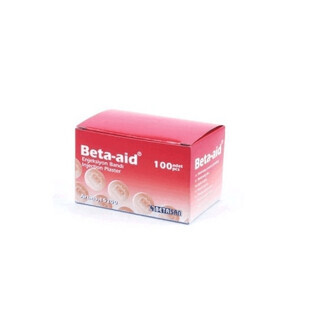 BETA AID PATCHS RONDS POUR INJECTIONS 22 MM X 100 PIÈCES