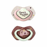 Sleepy Koala symmetrical silicone pacifier, 6-18 months, Pink, 2 pieces, Canpol Babies