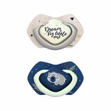 Sleepy Koala silicone pacifier, 0-6 months, 2 pieces, Blue, Canpol Babies