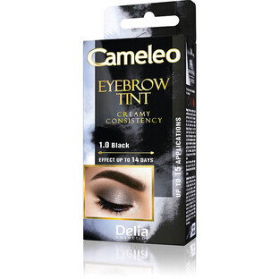 Wenkbrauwverfcrème Zwart, 15 ml, Delia Cosmetics