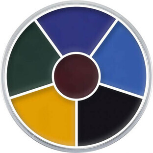 Kryolan Color Circle 6 Color Colorete en Crema BlackEye2 30g