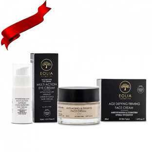PROMO PACK Firming and Anti-Aging Face Cream with Hyaluronic Acid, Collagen and Grape Extract 50 ml and Multi-Action Supreme Eye Cream Concentrate 15ml