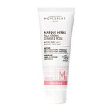 Detox mask with creamy pink clay Magnesium, 75 ml, Novexpert