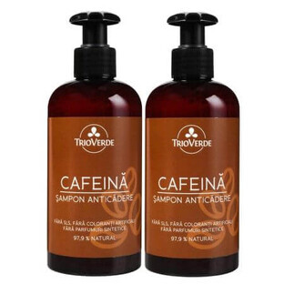 Caffeine Anti-swelling shampoo pack, 2 x 250 ml, Trio Verde