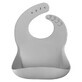 Basic silicone bib, Powder Grey, Minikoioi