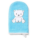 Bamboo bath glove, Blue, Babyono