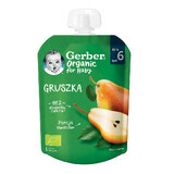 Organic pear puree, +6 months, 80 gr, Gerber