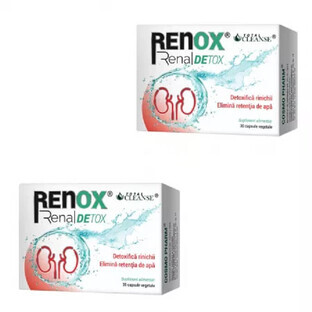 Renox Renal Detox Package, 30 capsules + 50% discount on the 2nd product, Cosmopharm