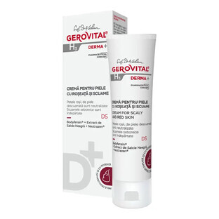 Gerovital H3 Derma+ Crème peaux avec rougeurs et squames, 50 ml