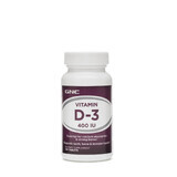 Gnc Vitamina D-3 400 Iu, Vitamina D-3 Natural 100% Lanolina 400 Ui, 100 Tb