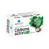Carbune activ, 250 mg, 20 capsules, Helcor