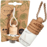 Wood mini lemon car air freshener, 4 ml
