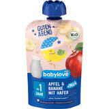 Babylove Purée de pommes avec bananes et avoine ECO dès 1 an, 100 g