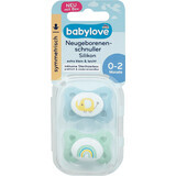 Babylove Symmetrical pacifier for newborns 0-2 months, 2 pcs