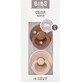 Slabbetjes Slabbetjes latex fopspenen 0 maanden woodchuck blush, 2 stuks