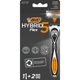 BIC Flex5 Hybrid shaver + 2 refills, 1 pc