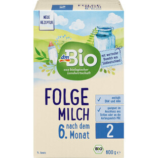 DmBio lait en poudre de suite No 2 ECO à partir de 6 mois, 600 g