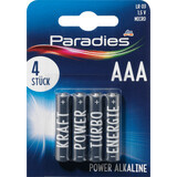 Paradies Micro AAA batteries, 4 pcs