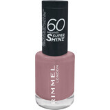 Rimmel London Esmalte de uñas 60 Seconds Super Shine 230 Malva al son de la música, 8 ml