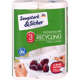 Saugstark&amp;Sicher Kitchen Towels Recycling 3 ply 280 sheets, 2 pcs