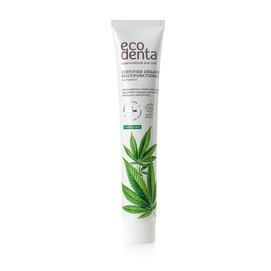 Multi-functional organic toothpaste with hemp oil, Ecodenta, 75 ml